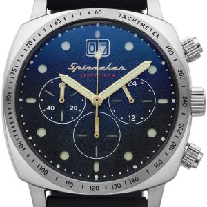 Spinnaker Herrklocka SP-5068-03 Hull Blå/Läder ⌀42 mm