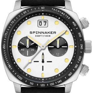 Spinnaker Herrklocka SP-5068-07 Hull Vit/Läder