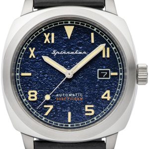 Spinnaker Herrklocka SP-5071-02 Hull Blå/Läder ⌀42 mm