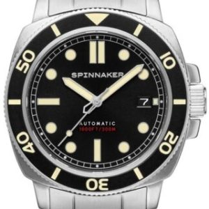 Spinnaker Herrklocka SP-5088-11 Hull Svart/Stål ⌀42 mm