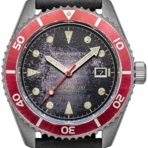 Spinnaker Herrklocka SP-5089-01 Wreck Svart/Läder ⌀44 mm