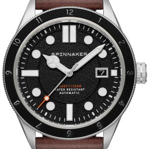 Spinnaker Herrklocka SP-5096-01 Cahill 300 Svart/Läder ⌀43 mm