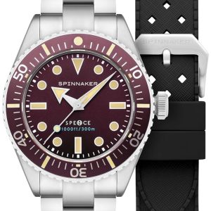 Spinnaker Herrklocka SP-5097-99 Spence Röd/Stål ⌀40 mm
