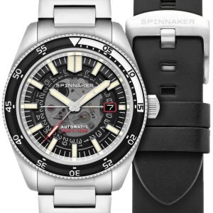 Spinnaker Herrklocka SP-5118-11 Fleuss Svart/Stål ⌀43 mm