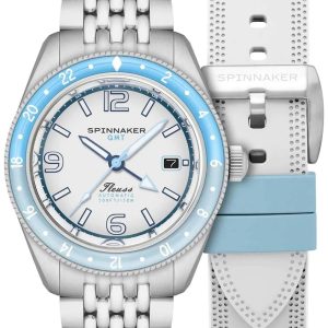 Spinnaker Herrklocka SP-5120-22 Fleuss Vit/Stål ⌀43 mm