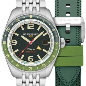 Spinnaker Herrklocka SP-5120-44 Fleuss Grön/Stål ⌀43 mm