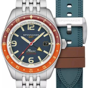 Spinnaker Herrklocka SP-5120-55 Fleuss Grön/Stål ⌀43 mm