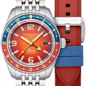 Spinnaker Herrklocka SP-5120-99 Fleuss Orange/Stål ⌀43 mm