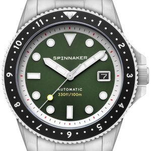 Spinnaker Herrklocka SP-5136-22 Croft Pioneer Grön/Stål ⌀42 mm