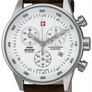Swiss Military by Chrono 34005.04 Classic Vit/Läder Ø36 mm