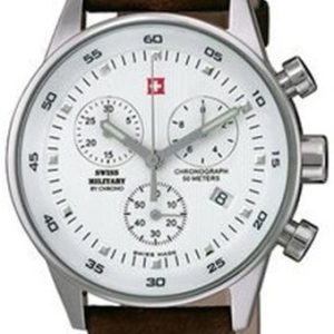Swiss Military by Chrono 34005.04 Classic Vit/Läder Ø36 mm