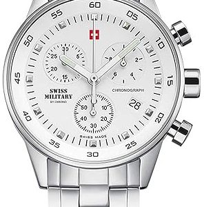Swiss Military by Chrono Damklocka 34005.02 Classic Vit/Stål Ø36 mm