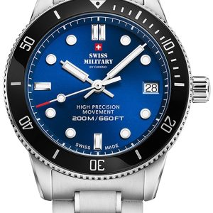 Swiss Military by Chrono Damklocka SM34089.02 Sport Diver Blå/Stål
