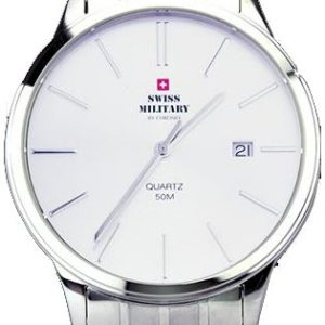 Swiss Military by Chrono Herrklocka 32043.02 Classic Vit/Stål Ø42 mm
