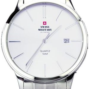 Swiss Military by Chrono Herrklocka 32043.02 Classic Vit/Stål Ø42 mm