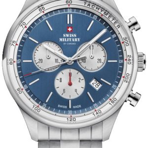 Swiss Military by Chrono Herrklocka SM34081.03 Chrono Blå/Stål Ø42
