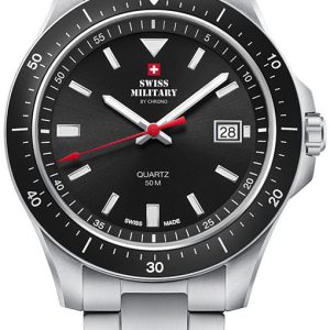 Swiss Military by Chrono Herrklocka SM34082.01 Chrono Svart/Stål