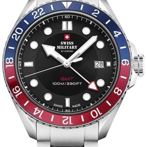 Swiss Military by Chrono Herrklocka SM34095.01 Classic Svart/Stål