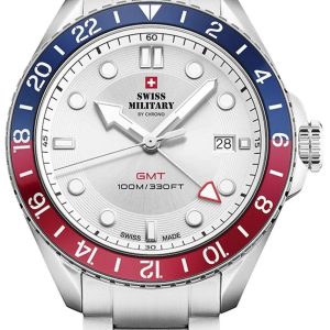 Swiss Military by Chrono Herrklocka SM34095.02 Classic Vit/Stål Ø43