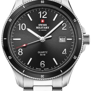 Swiss Military by Chrono Herrklocka SM34096.01 Classic Svart/Stål