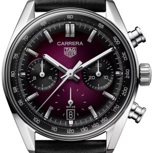 TAG Heuer Damklocka CBS2219.FC6607 Carrera Röd/Läder ⌀39 mm