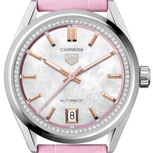 TAG Heuer Damklocka WBN2315.FC8331 Carrera Läder ⌀36 mm