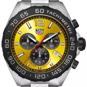 TAG Heuer Herrklocka CAZ101AM.BA0842 Formula 1 Chronograph Gul/Stål
