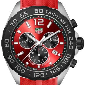 TAG Heuer Herrklocka CAZ101AN.FT8055 Formula 1 Röd/Gummi ⌀43 mm