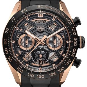 TAG Heuer Herrklocka CBU2050.FT6273 Carrera Svart/Gummi ⌀44 mm