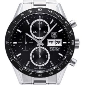 TAG Heuer Herrklocka CV201AG.BA0725 Carrera Calibre 16 Svart/Stål
