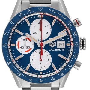 TAG Heuer Herrklocka CV201AR.BA0715 Carrera Blå/Stål ⌀41 mm