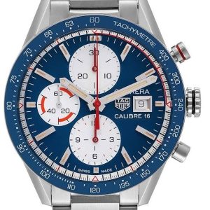 TAG Heuer Herrklocka CV201AR.BA0715 Carrera Blå/Stål ⌀41 mm
