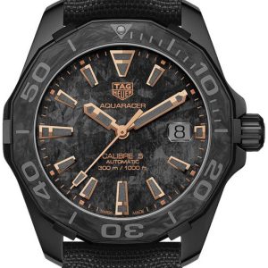 TAG Heuer Herrklocka WBD218A.FC6445 Aquaracer Grå/Läder ⌀41 mm
