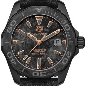TAG Heuer Herrklocka WBD218A.FC6445 Aquaracer Grå/Läder ⌀41 mm