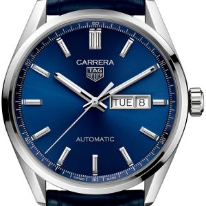 TAG Heuer Herrklocka WBN2012.FC6502 Carrera Blå/Läder ⌀41 mm