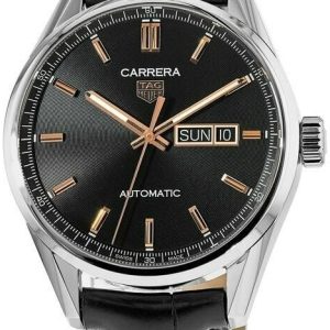 TAG Heuer Herrklocka WBN2013.FC6503 Carrera Svart/Läder ⌀41 mm