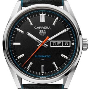 TAG Heuer Herrklocka WDA2110.FC6614 Carrera Svart/Läder ⌀41 mm
