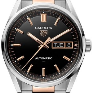 TAG Heuer Herrklocka WDA2111.BD0001 Carrera Svart/18 karat roséguld