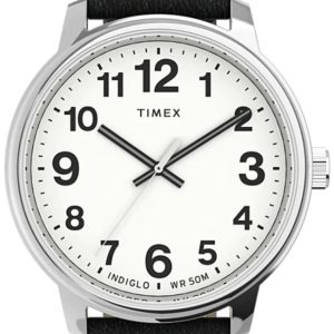 Timex Herrklocka TW2V21200 Easy Reader Vit/Läder Ø43 mm