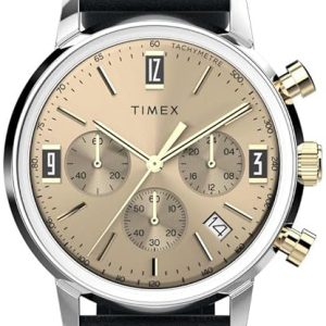 Timex Herrklocka TW2W10000 Marlin Beige/Läder Ø40 mm
