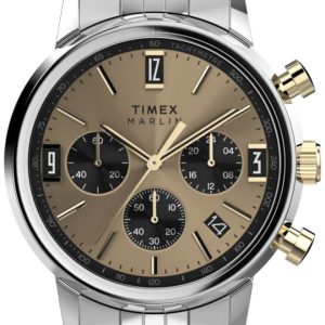 Timex Herrklocka TW2W60100 Marlin Beige/Stål Ø40 mm