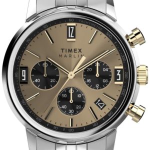 Timex Herrklocka TW2W60100 Marlin Beige/Stål Ø40 mm