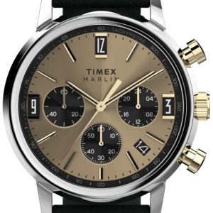 Timex Herrklocka TW2W60300 Marlin Beige/Läder Ø40 mm