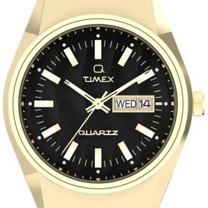 Timex Herrklocka TW2W62500 Q Svart/Gulguldtonat stål Ø38 mm