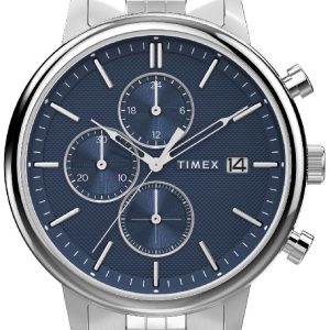 Timex Herrklocka TW2W67900 Trend Blå/Stål Ø45 mm