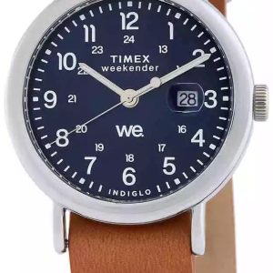 Timex Herrklocka TW2W86800 Weekender Blå/Läder Ø40 mm