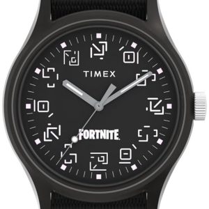 Timex Herrklocka TW2W97000 Fortnite Svart/Textil Ø40 mm