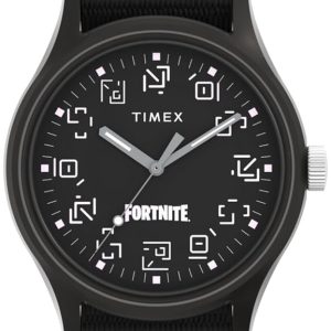 Timex Herrklocka TW2W97000 Fortnite Svart/Textil Ø40 mm