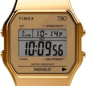 Timex TW2R79200 LCD/Gulguldtonat stål