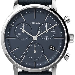 Timex TW2V36800 Midtown Blå/Läder Ø40 mm